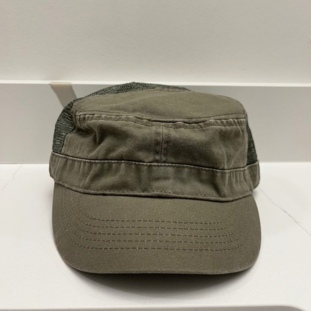 Alternative Apparel Army Style Cadet Mesh Trucker Hat Khaki